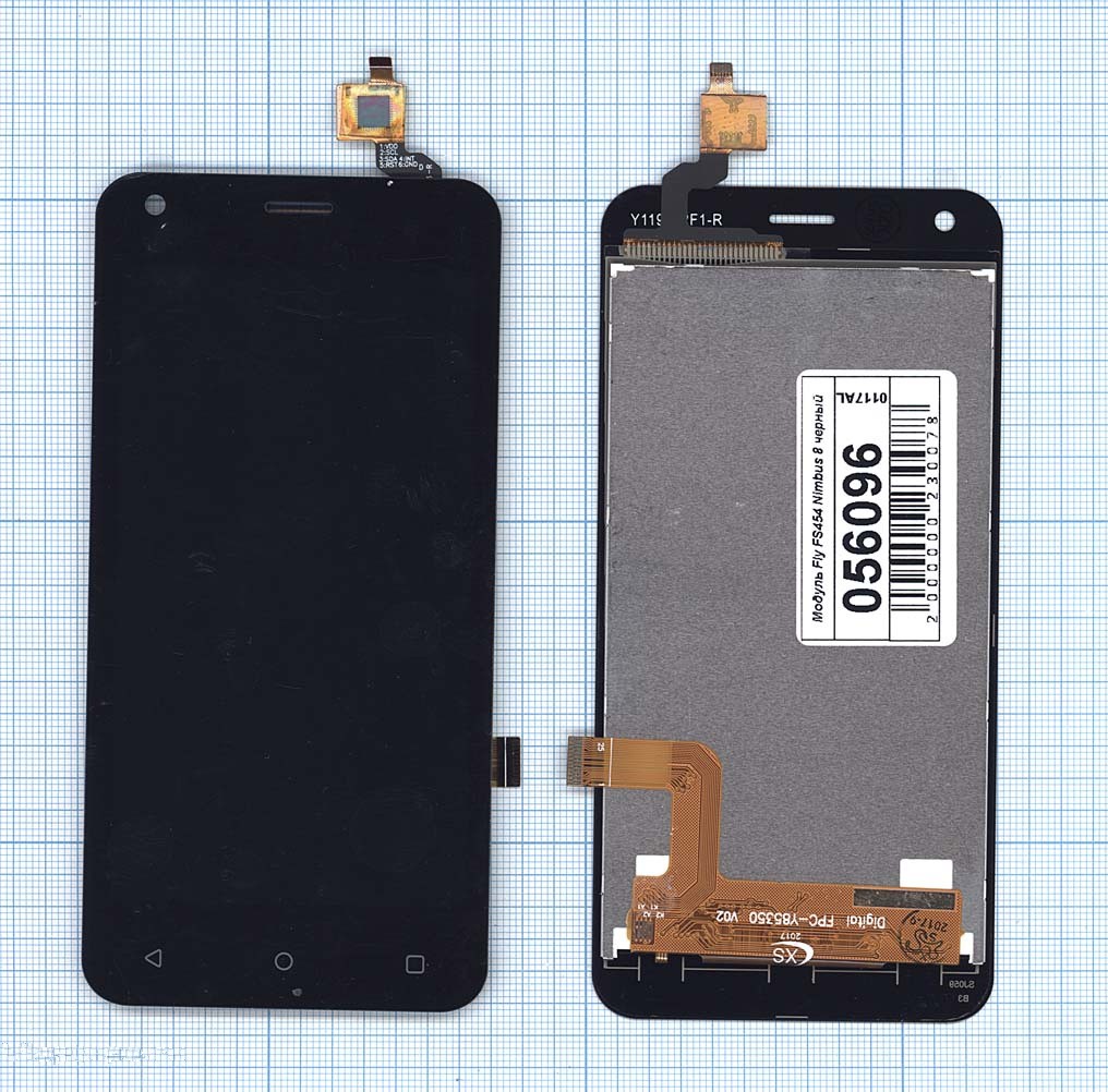 

Дисплей с тачскрином для Fly FS454 Nimbus 8 черный, для Fly FS454 Nimbus 8