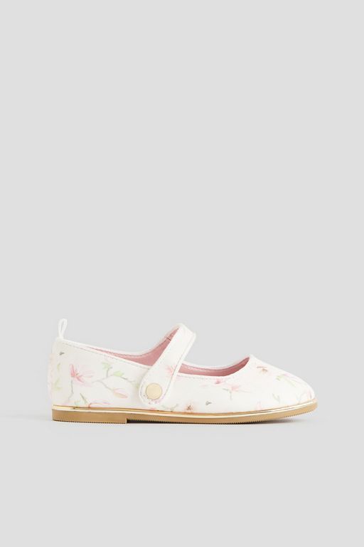 

Балетки детские H&M 1219469, Белый Цветочный, 27, 1219469
