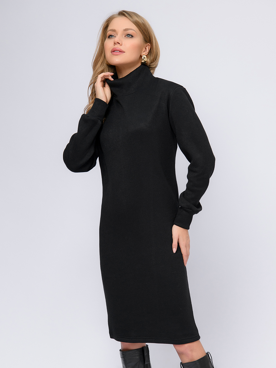

Платье женское 1001dress 0202893BK черное 42, Черный, 0202893BK