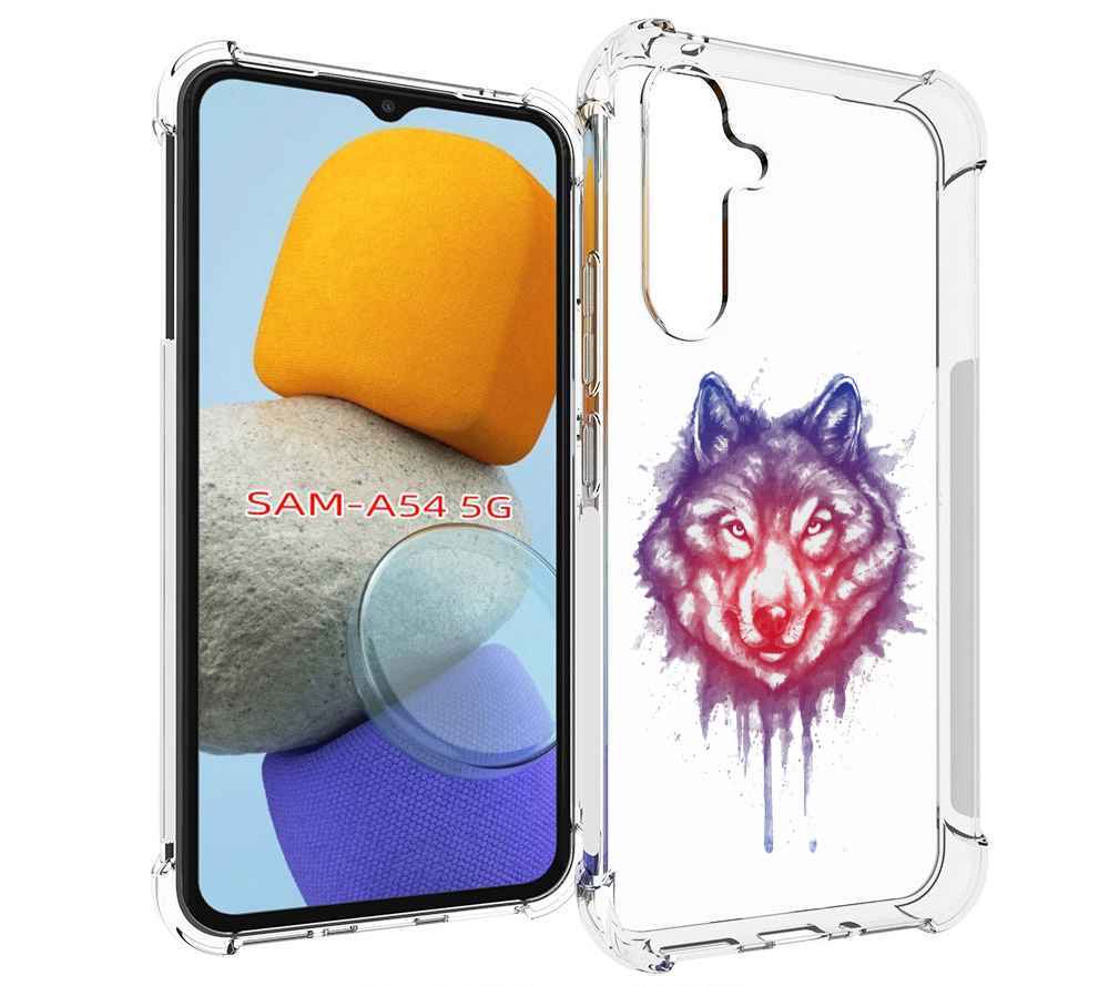 

Чехол MyPads пушистый волк для Samsung Galaxy A54, Tocco
