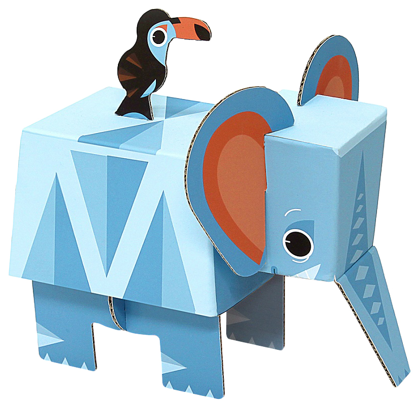 

Игрушки из картона Krooom Слон, модель Fold my Safari Krooom, k-493