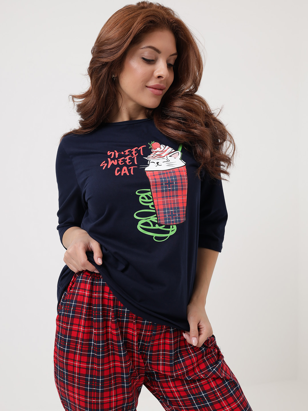 

Комплект женский МАМА ПИЖАМА SLEEP синий 56-58 RU, SLEEP