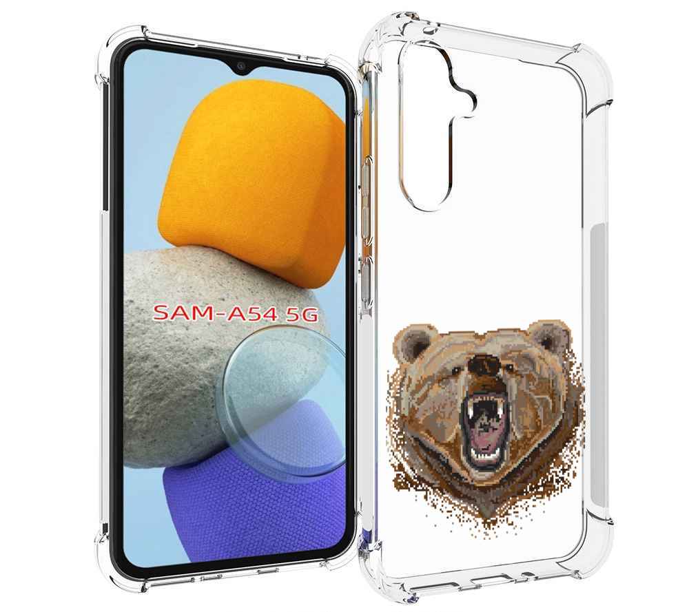 

Чехол MyPads пиксельный медведь для Samsung Galaxy A54, Tocco