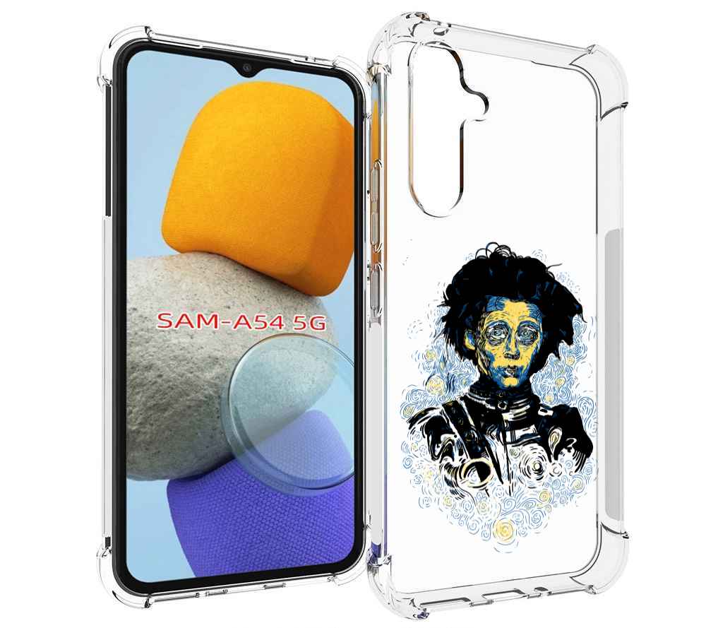 

Чехол MyPads парень черно-белый абстракция для Samsung Galaxy A54, Tocco