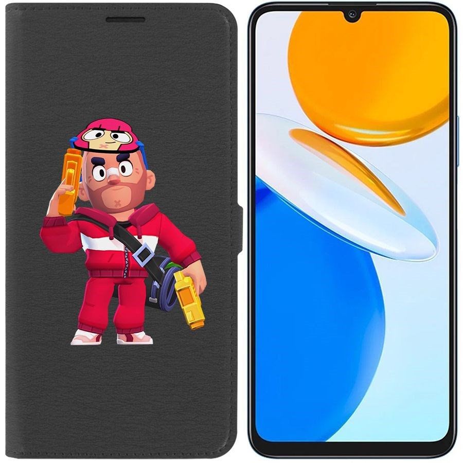 

Чехол-книжка Eco Book для Honor X7 Brawl Stars-Красавчик Кольт