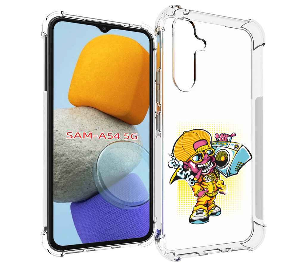 

Чехол MyPads нарисованный парень с колонкой для Samsung Galaxy A54, Tocco