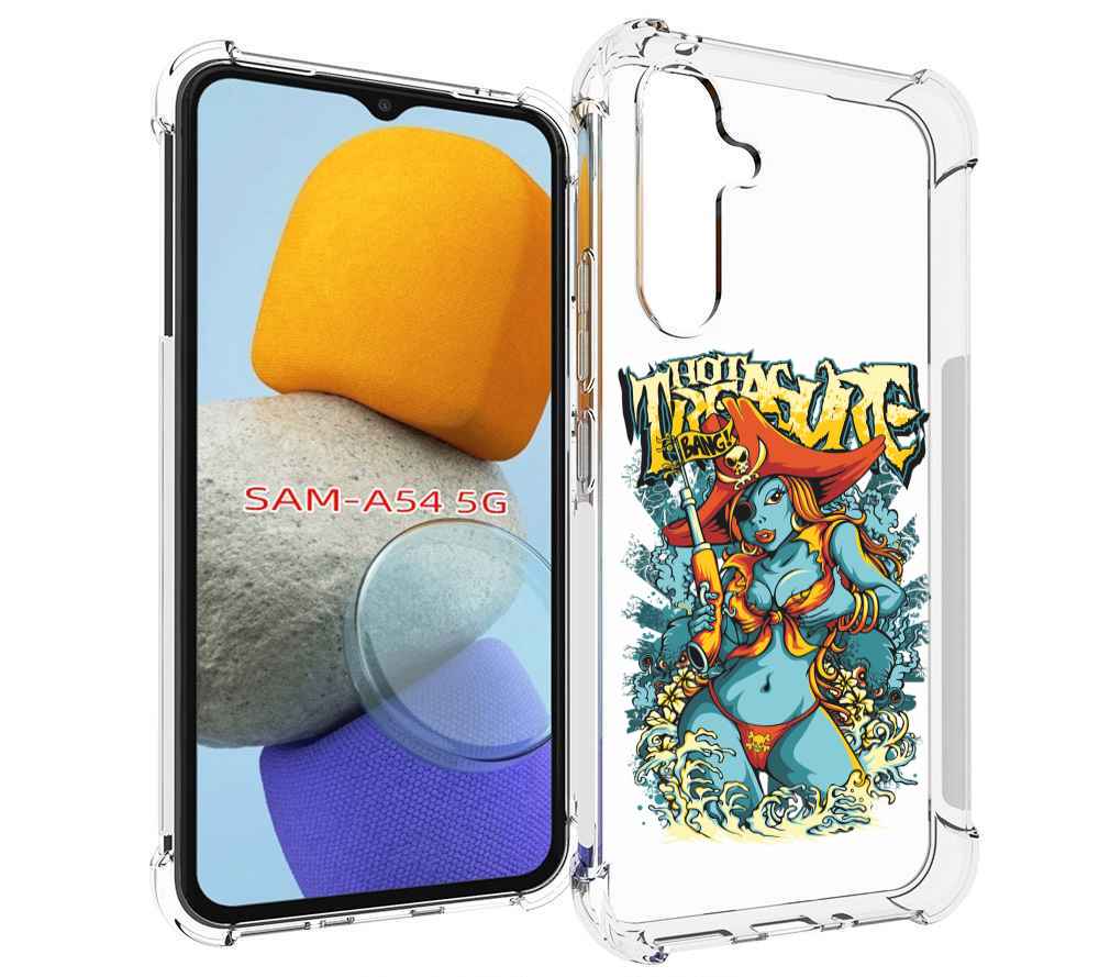 

Чехол MyPads нарисованная синяя девушка комикс для Samsung Galaxy A54, Tocco