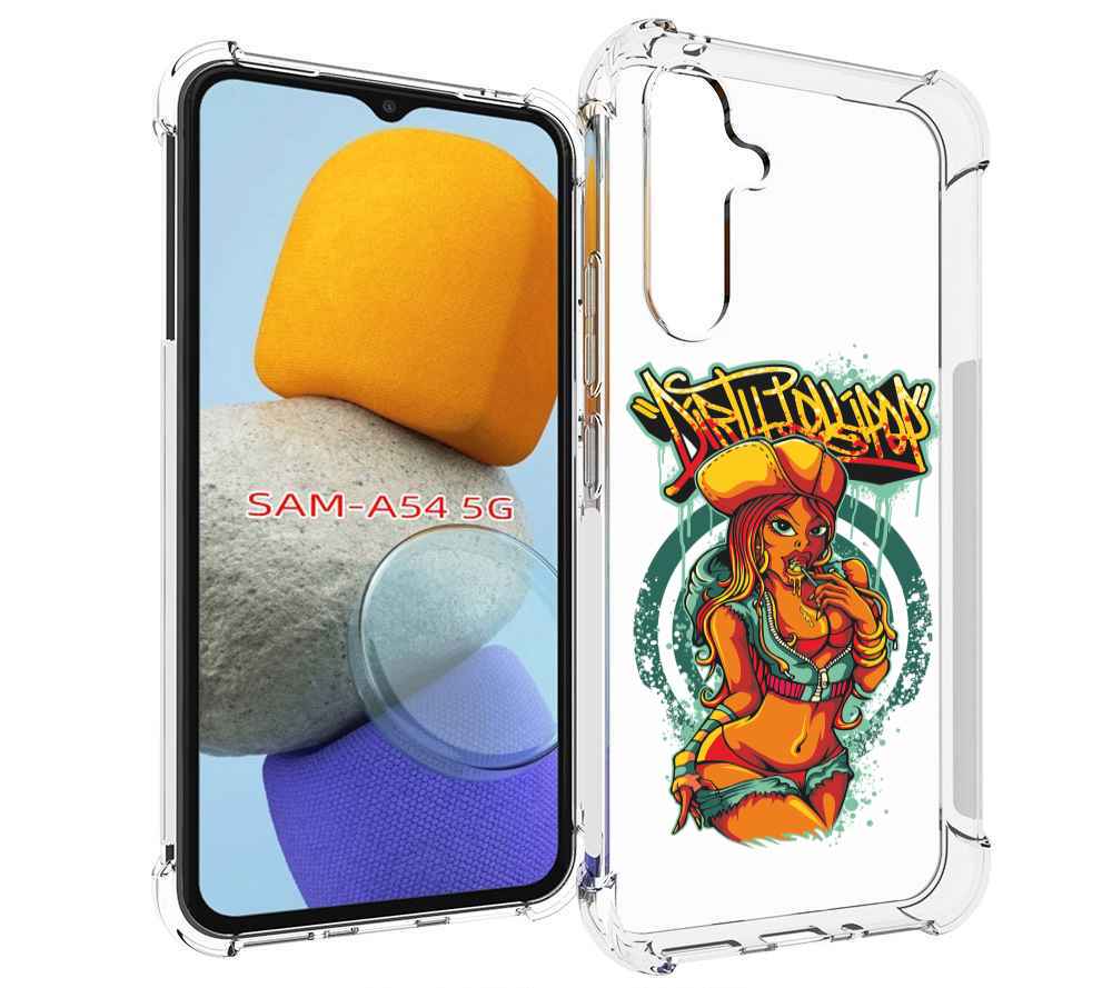 

Чехол MyPads нарисованная девушка комикс для Samsung Galaxy A54, Tocco