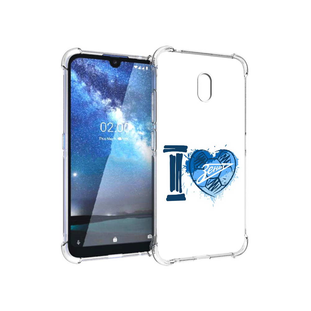 

Чехол MyPads Tocco для Nokia 2.2 ФК я люблю зенит (PT134721.103.186), Прозрачный, Tocco