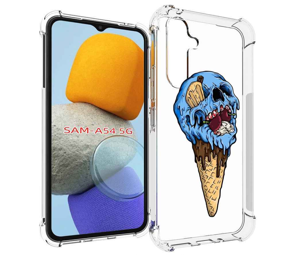 

Чехол MyPads мороженное череп для Samsung Galaxy A54, Tocco