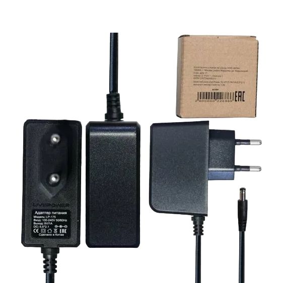 

Блок питания Live-Power LP-175, 9 В/1 A, разъм 5,5х2,1 кабель 1.3 м