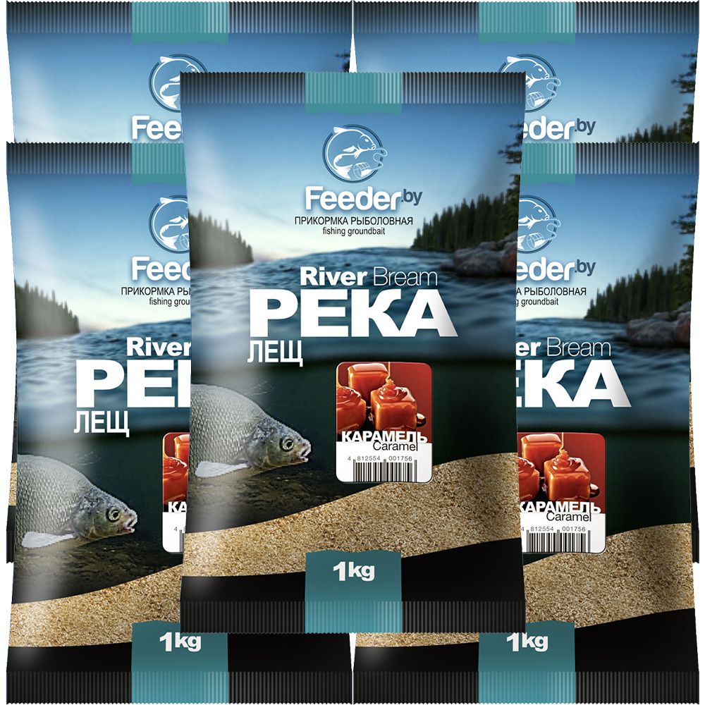 

Прикормка Feeder.by Original River Caramel 5 упаковок, Разноцветный, Original