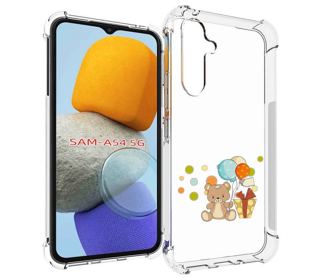 

Чехол MyPads медвеженок с подарком для Samsung Galaxy A54, Tocco