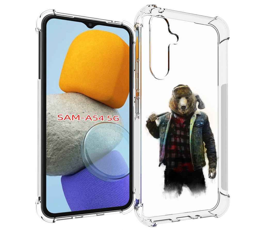 

Чехол MyPads медведь с топором для Samsung Galaxy A54, Tocco