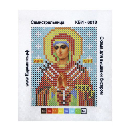 

Канва с рисунком для бисера Семистрельница А6