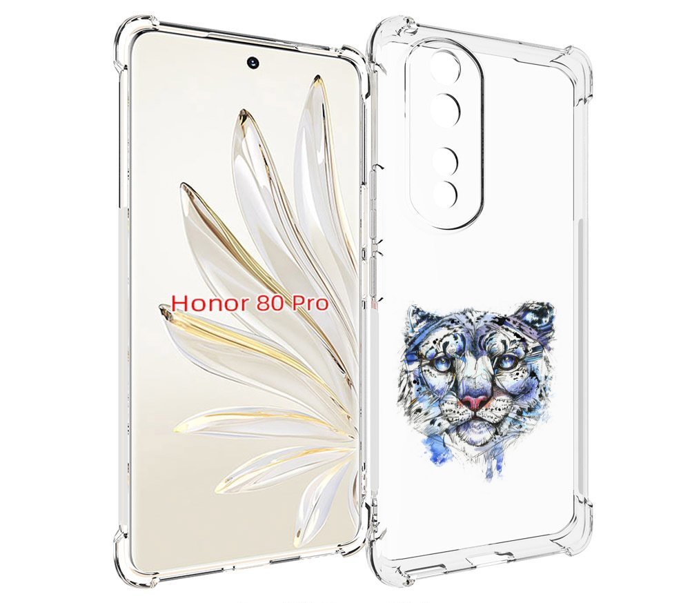 

Чехол MyPads Тигр 4 для Honor 80 Pro, Прозрачный, Tocco