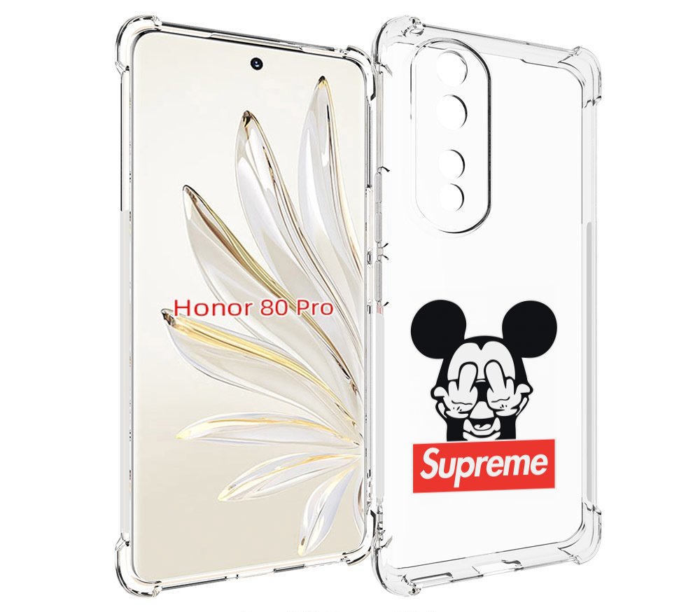 

Чехол MyPads Супримовский-Микки-маус для Honor 80 Pro, Прозрачный, Tocco
