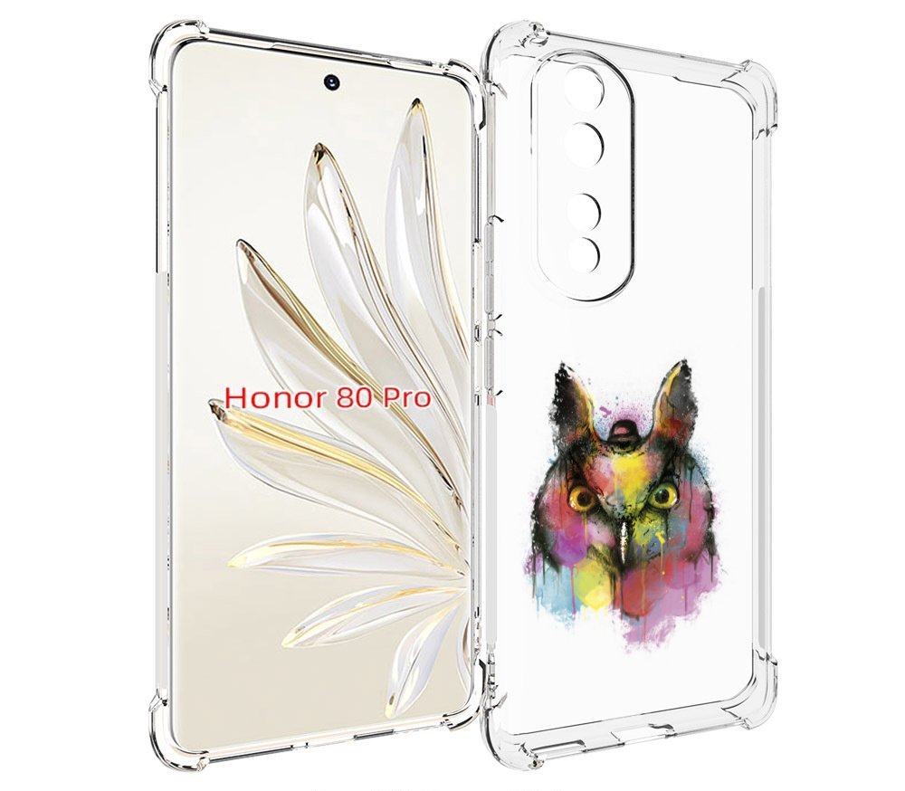 

Чехол MyPads Сова 2 для Honor 80 Pro, Прозрачный, Tocco