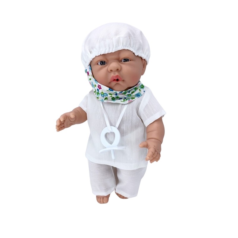 

Пупс Munecas Manolo Dolls виниловый Africanos мальчик 28см 10032