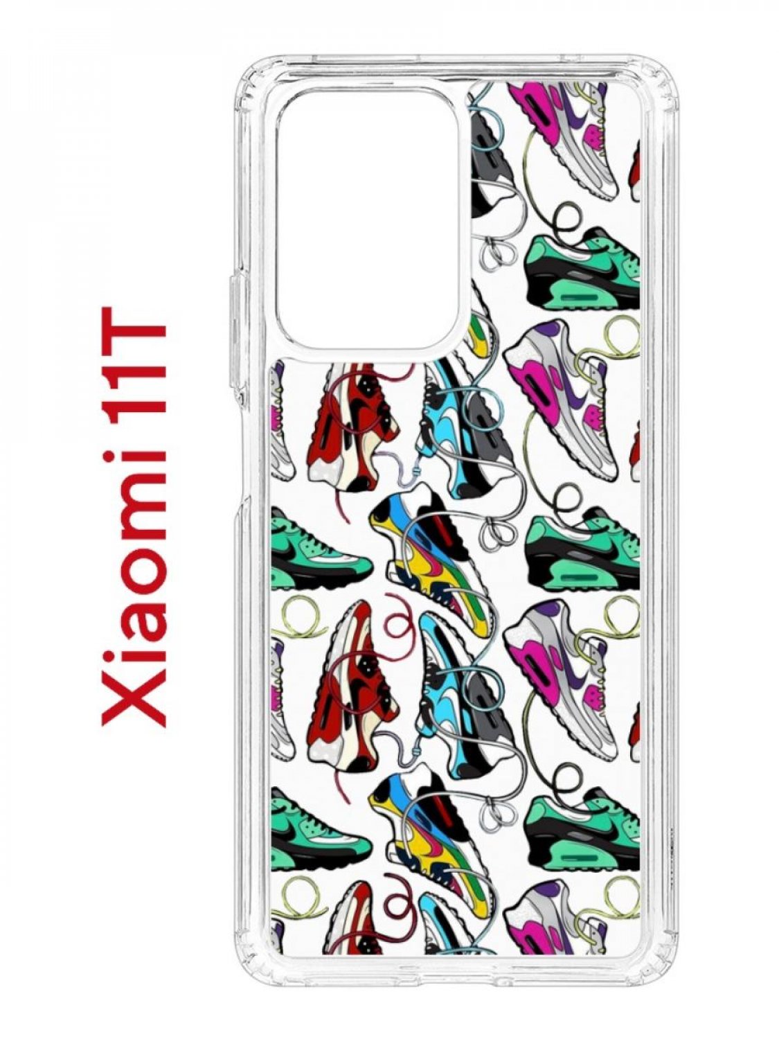 фото Чехол на xiaomi 11t/11t pro kruche print кроссы nike air max,противоударный бампер кruче