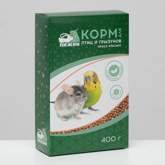 

Сухой корм для птиц Пижон Просо красное 400 г