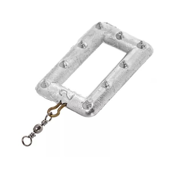 

Груз S-fish Рамка Прямоугольная Подвесная С Вертлюгом 120гр., Серебристый, Frame
