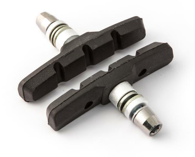 

Тормозные колодки для велосипеда с крепежом симметричные 60мм черные, Черный