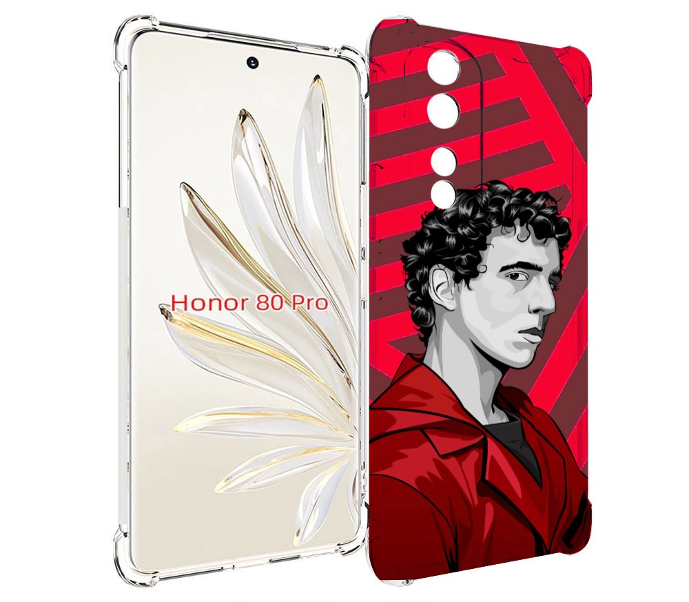 

Чехол MyPads Рио-бумажный-дом для Honor 80 Pro, Прозрачный, Tocco