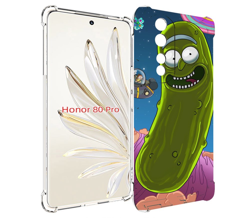 

Чехол MyPads Рик огурец для Honor 80 Pro, Прозрачный, Tocco