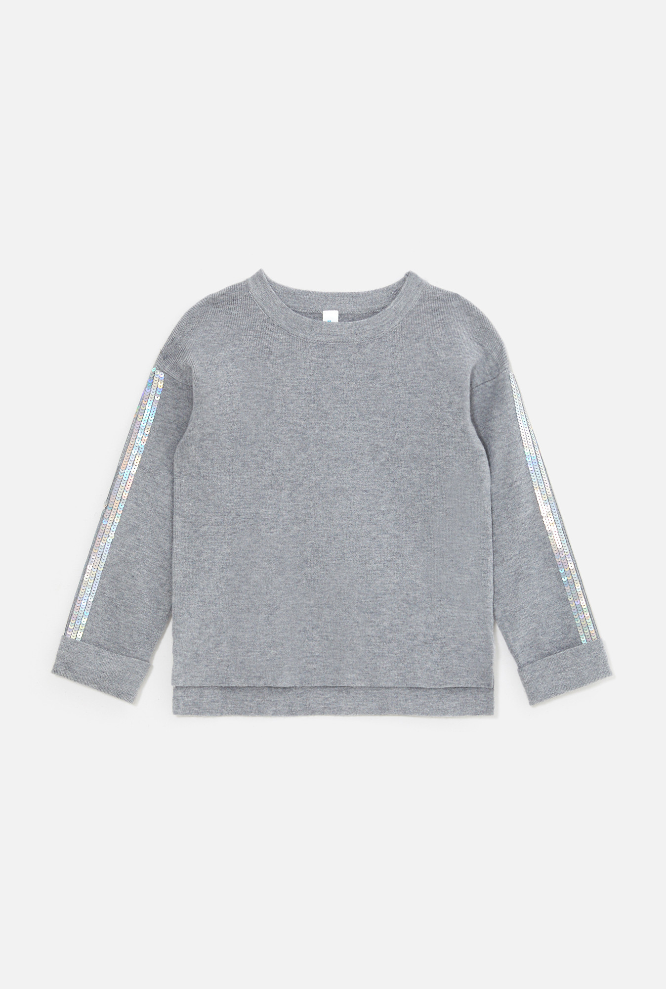 

Джемпер для девочек размер 104, светло-серый, 20220310125