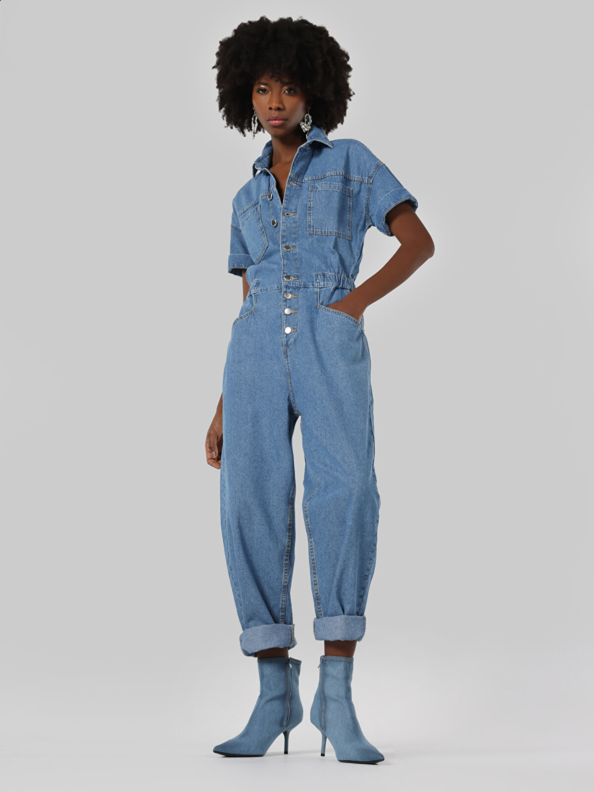 Комбинезон женский Colin's CL1063521_Q1.V1 голубой 38/30