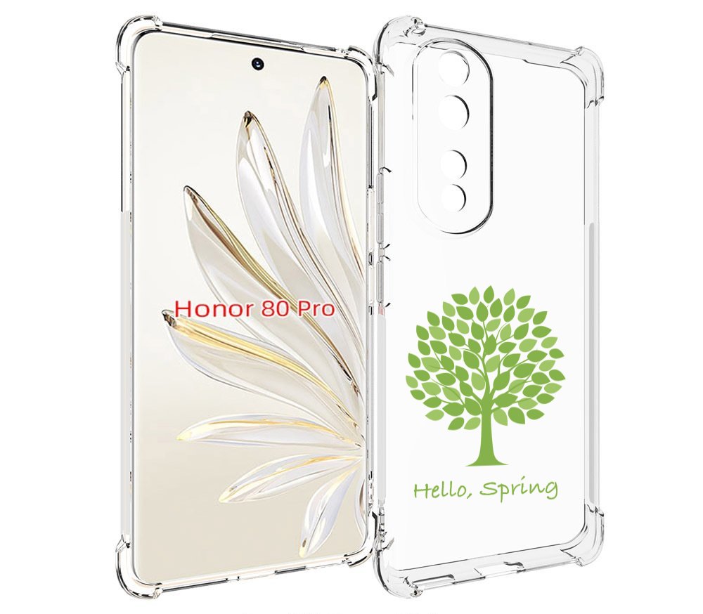 

Чехол MyPads Привет-весна для Honor 80 Pro, Прозрачный, Tocco