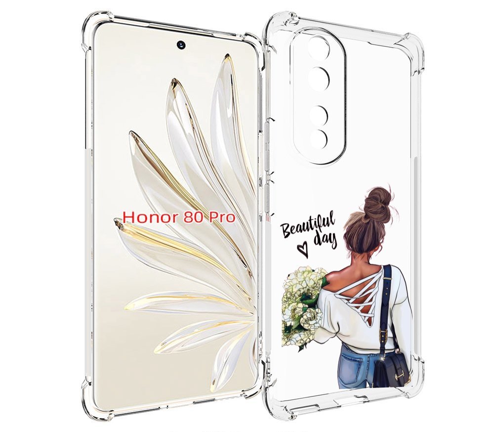

Чехол MyPads Прекрасный-день для Honor 80 Pro, Прозрачный, Tocco
