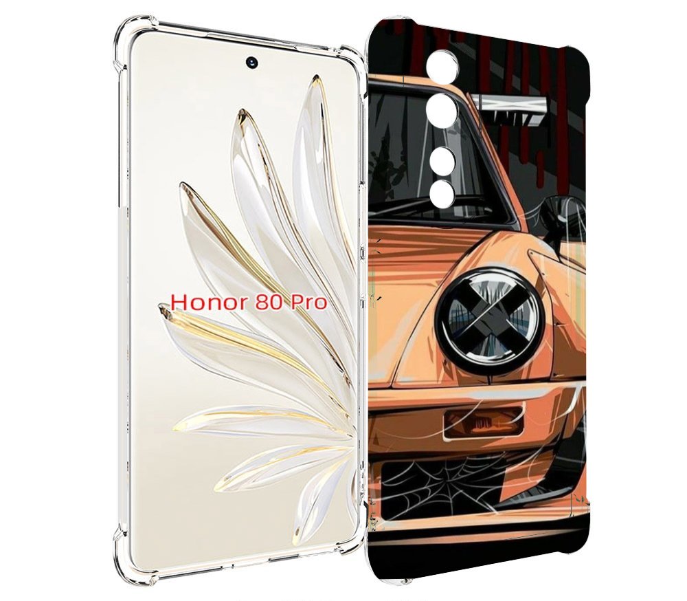 

Чехол MyPads Порш мужской для Honor 80 Pro, Прозрачный, Tocco