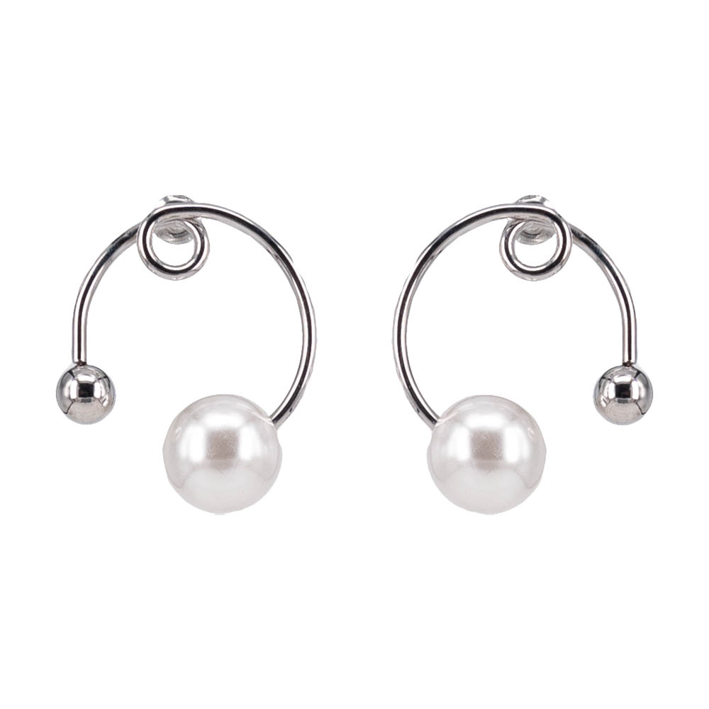

Серьги из бижутерного сплава OTOKODESIGN 1-55686, жемчуг искусственный, 1-55686