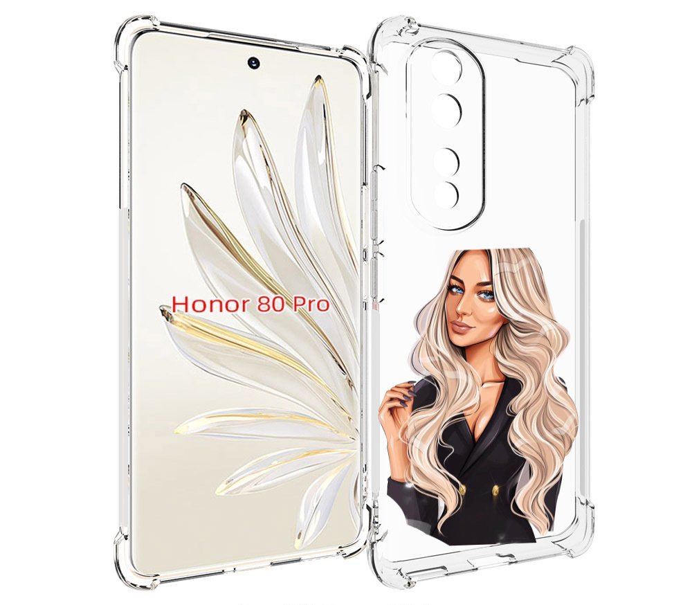 Чехол MyPads Платье-пиджак женский для Honor 80 Pro