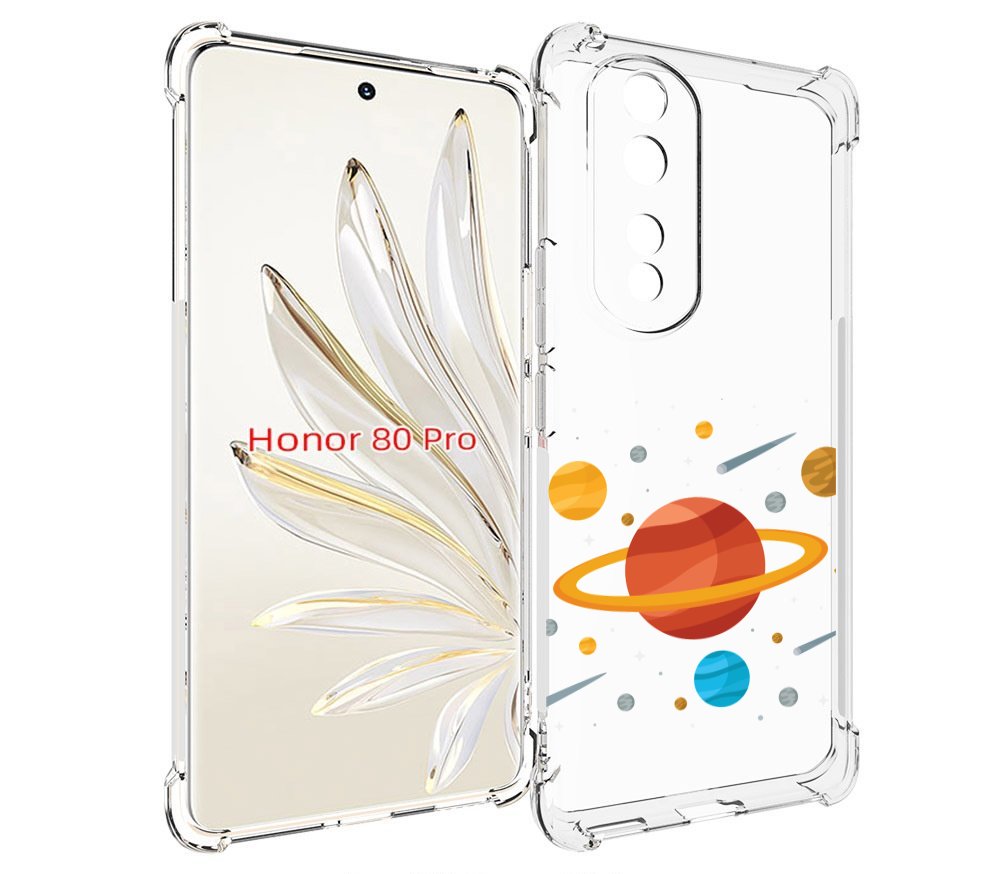 

Чехол MyPads Планета-Сатурн для Honor 80 Pro, Прозрачный, Tocco