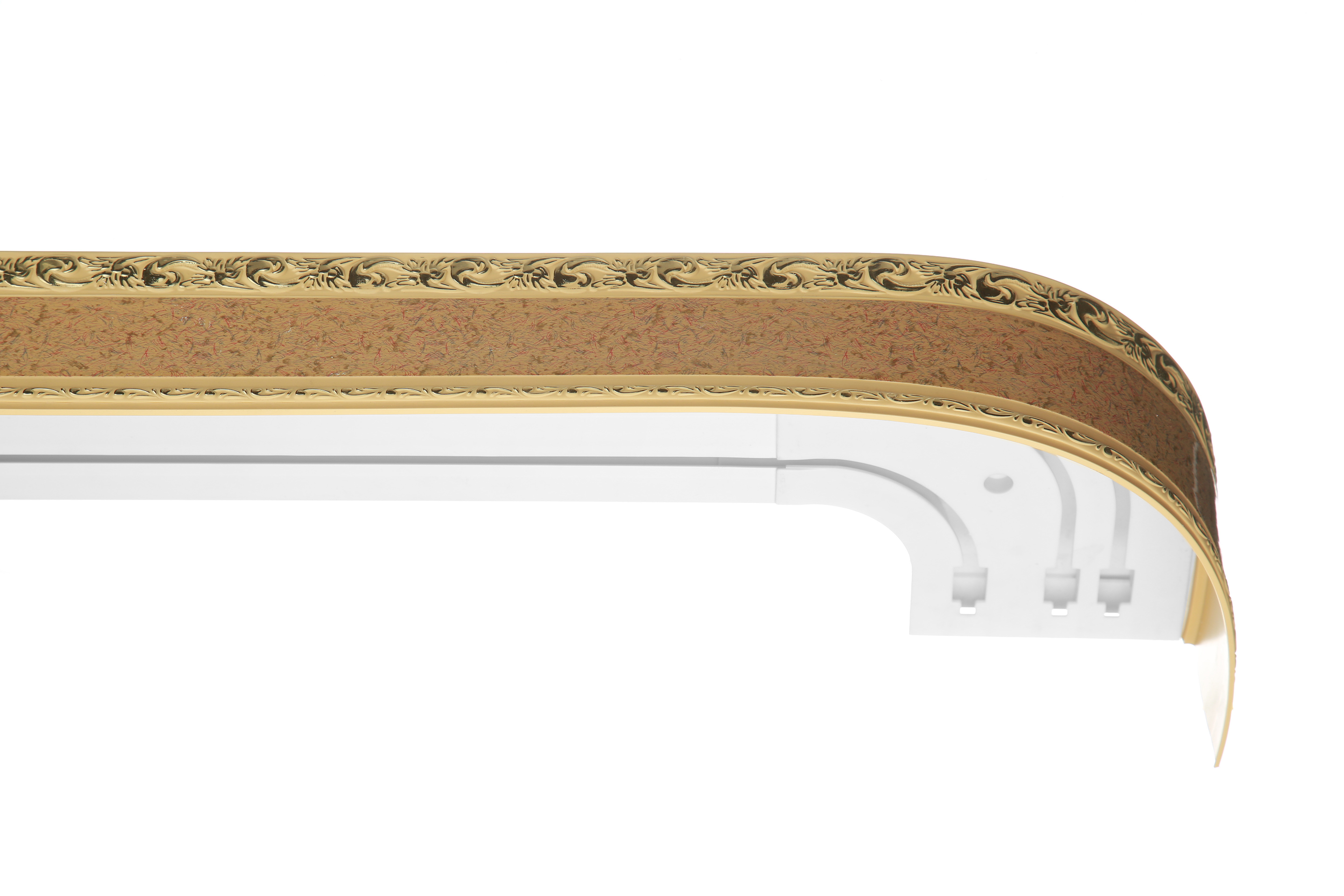 

Карниз Камелис двухрядный потолочный коричневый, 160см, Камелис