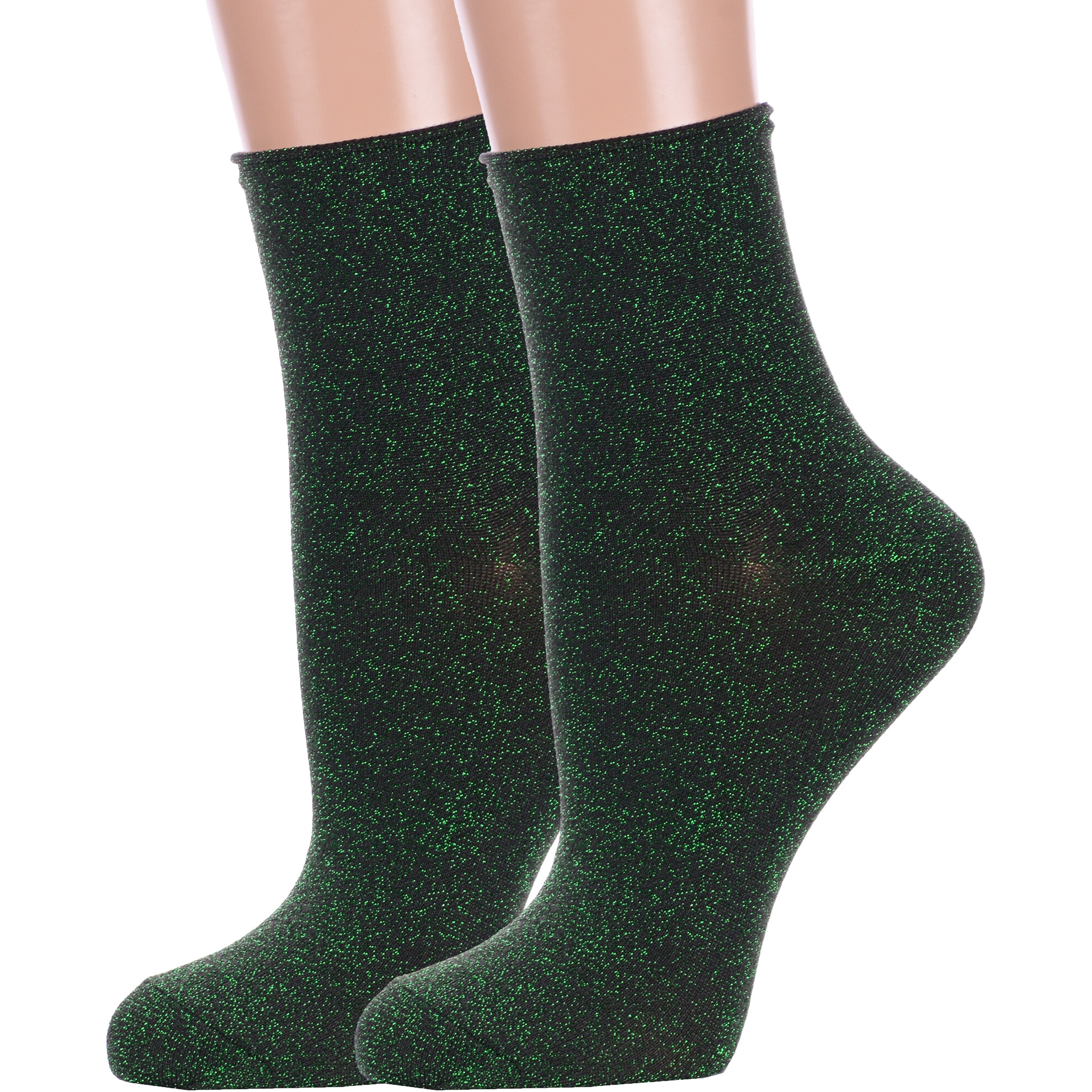 Комплект носков женских Hobby Line 2-Нжл2115 зеленых 36-40, 2 пары