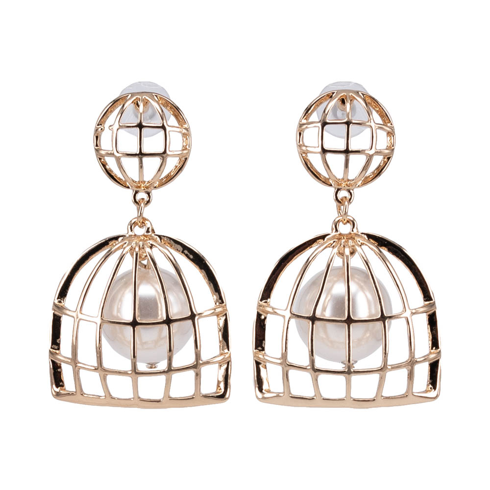 

Серьги подвески из бижутерного сплава OTOKODESIGN 1-55646, жемчуг искусственный, 1-55646