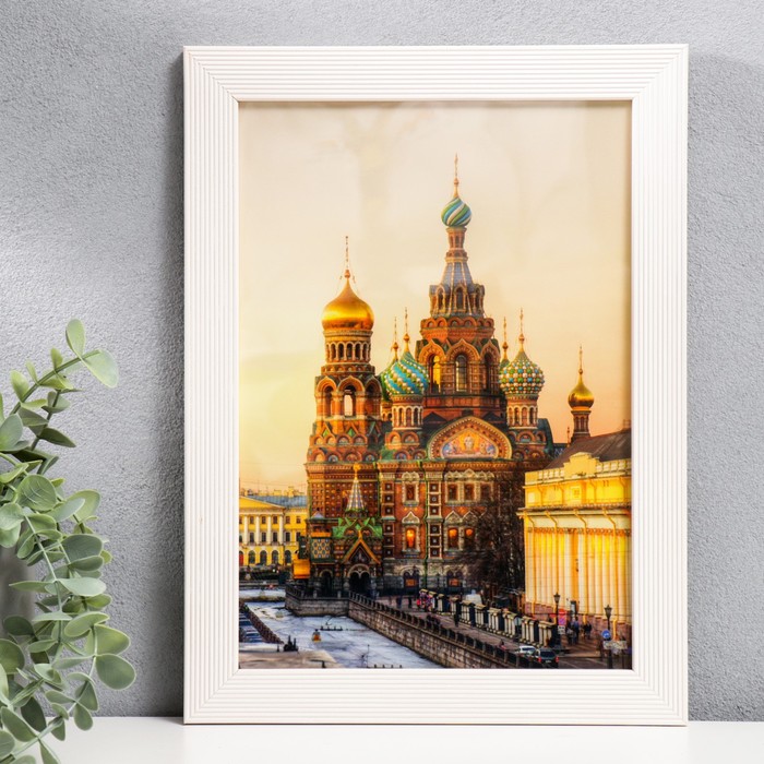 

Фоторамка 21х30 см (5N92) белый (пластиковый экран)