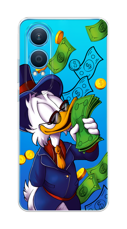 

Чехол на OnePlus Nord CE4 Lite 5G "Scrooge McDuck with Money", Синий;зеленый;белый, 155050-1