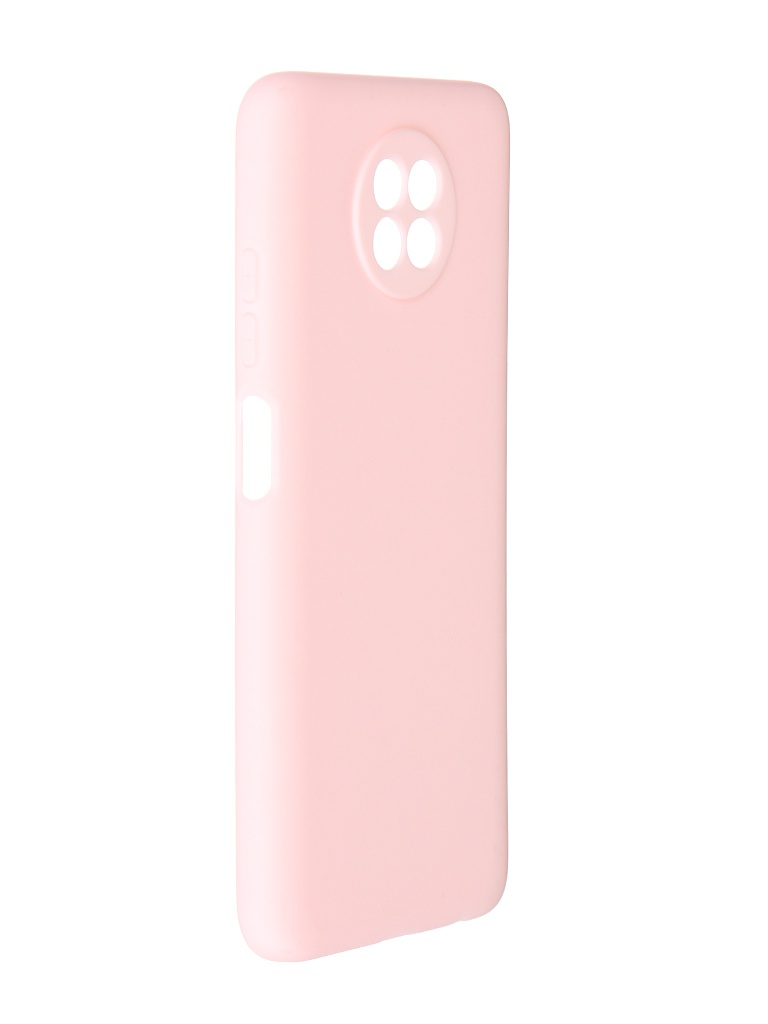 фото Чехол alwio для xiaomi redmi note 9t silicone soft touch light pink astxrn9tpk