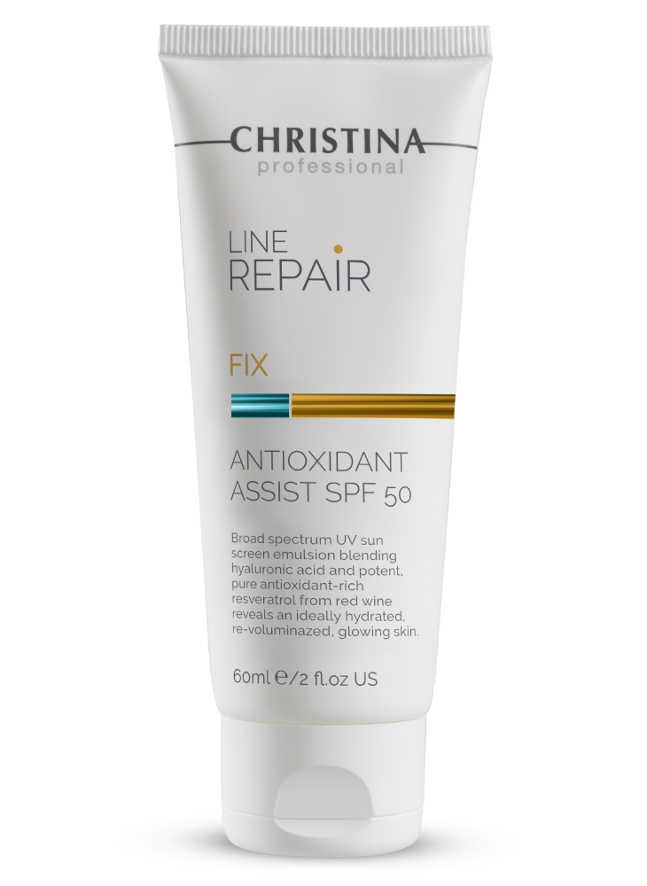 Антиоксидантный крем-флюид Christina Line Repair Fix Antioxidant Assist SPF50 60 мл line repair fix antioxidant assist spf 50