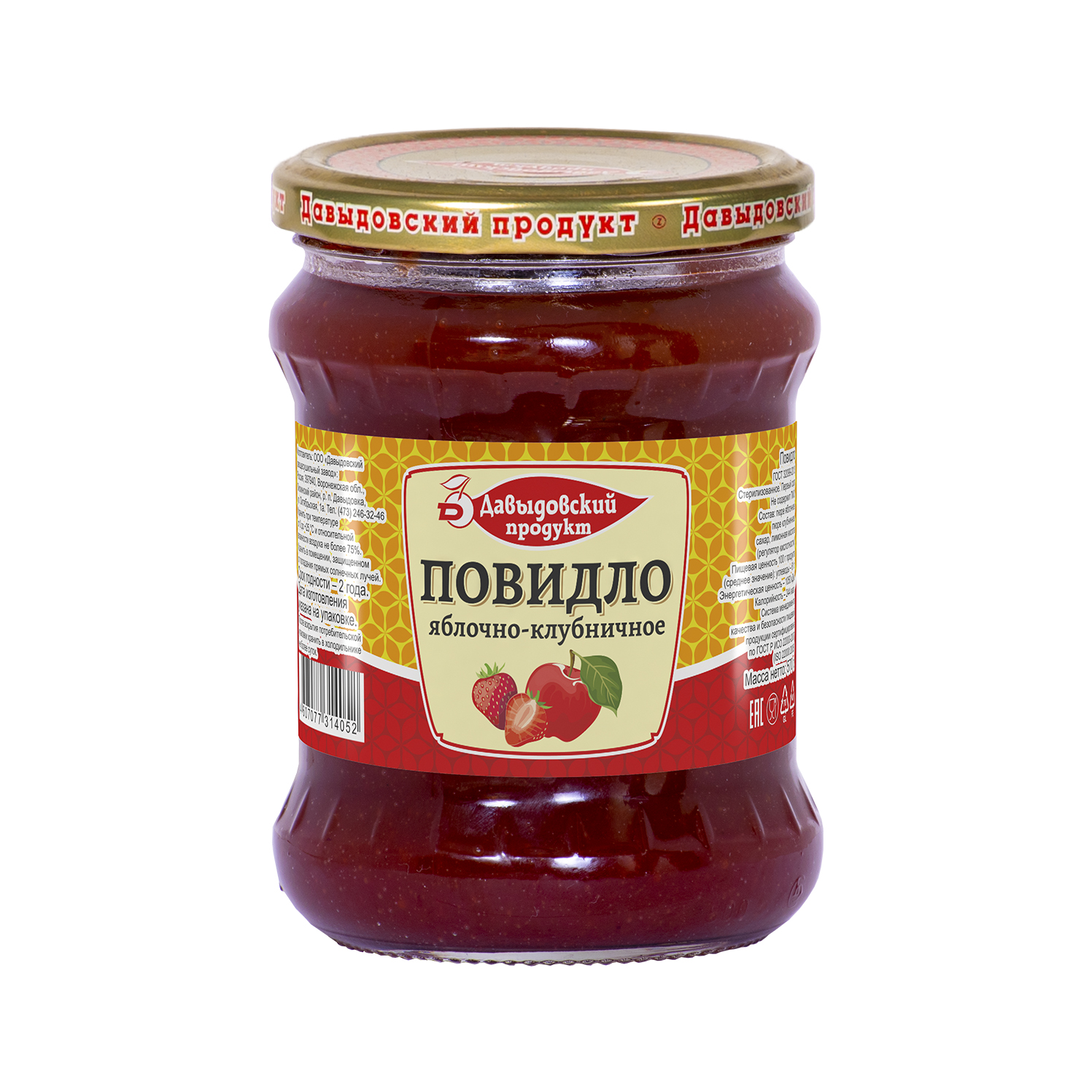 

Повидло Давыдовский продукт яблочно-клубничное 570 г