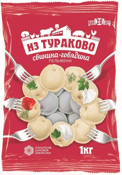 

Пельмени Из Тураково со свининой и говядиной 1 кг