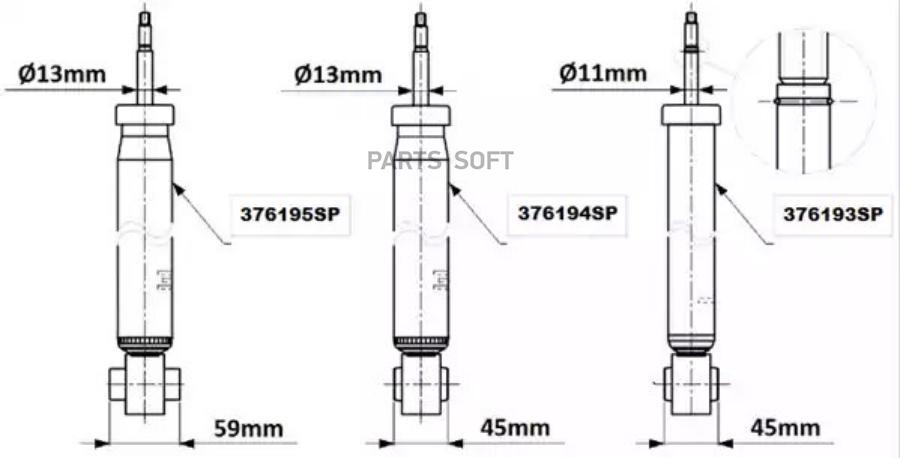 

Амортизатор OESpectrum (Rr) AUDI A3 2012