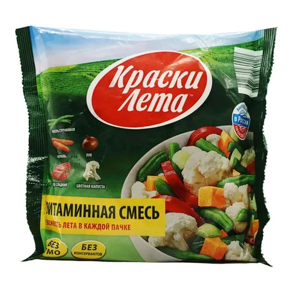 

Овощная смесь Краски Лета Витаминная быстрозамороженная 400 г
