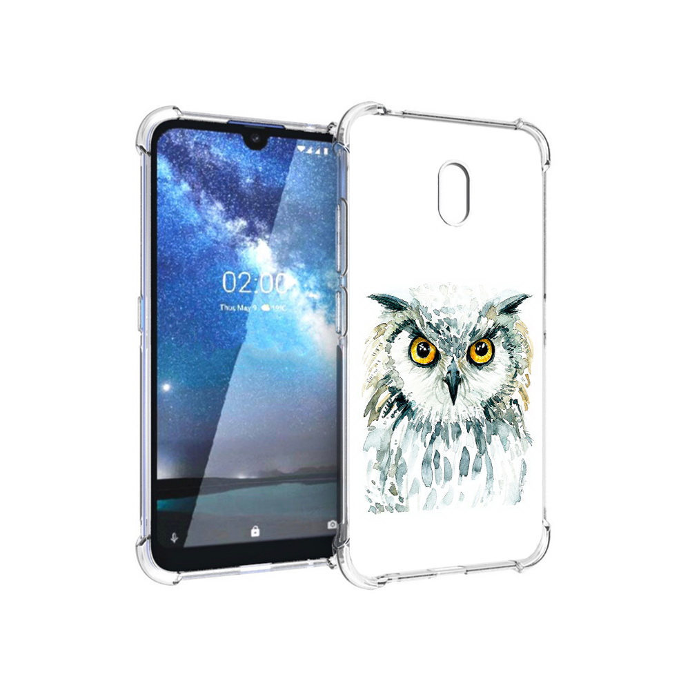 

Чехол MyPads Tocco для Nokia 2.2 Серьезная сова (PT134721.103.156), Прозрачный, Tocco