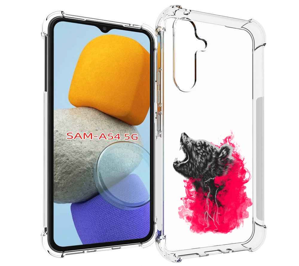 

Чехол MyPads медведь в дымке для Samsung Galaxy A54, Tocco